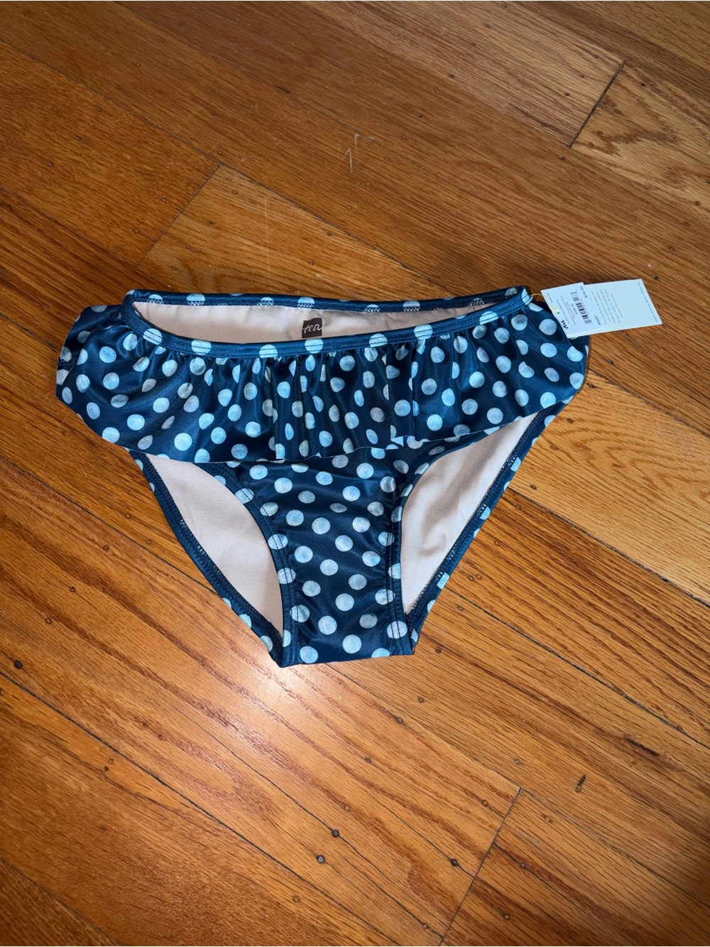Tea Collection Polka Dot Ruffle Bikini Bottom